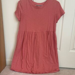 SO Coral Pink Short-Sleeve Mini Dress